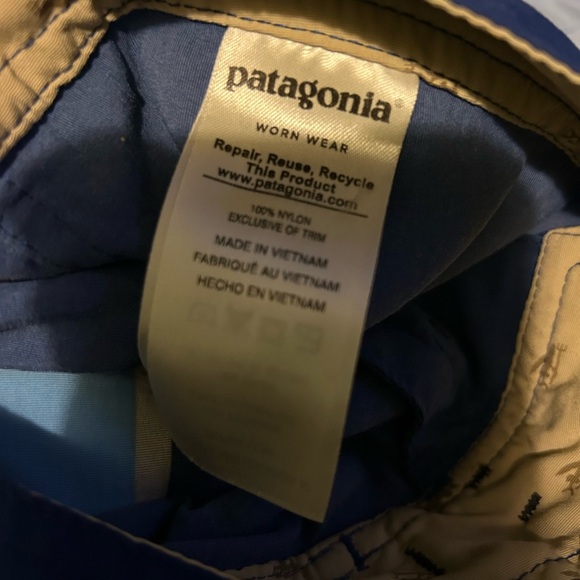 Men Patagonia board shorts surf size 34 beach wear 100% nylon blue/gray - Picture 5 of 5